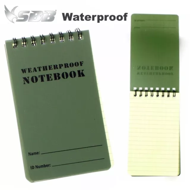 Block Notes Impermeabile Waterproof dimensioni 12 x 7,8 cm Acqua Resistente OD