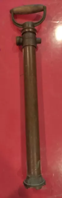 Antique Brass PERKO classic Bilge Pump Marine wooden Hand Water Maritime Vintage