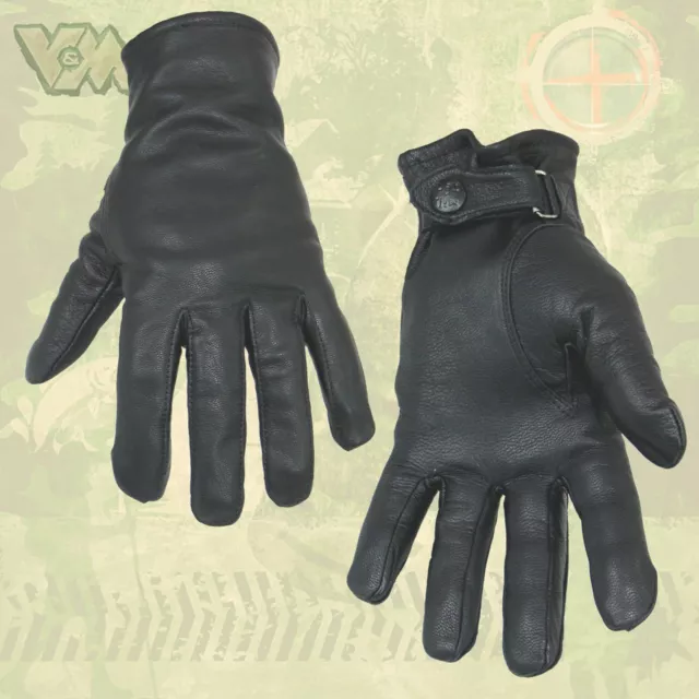 Bw Handschuhe Lederhandschuhe Gefüttert Winter Kälteschutz Neu Bundeswehr Schwar