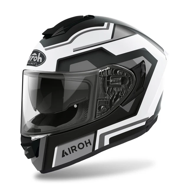St.5Sq35L - Casco Integrale, Airoh St.501 Square Black Matt,Helmet Taglia L