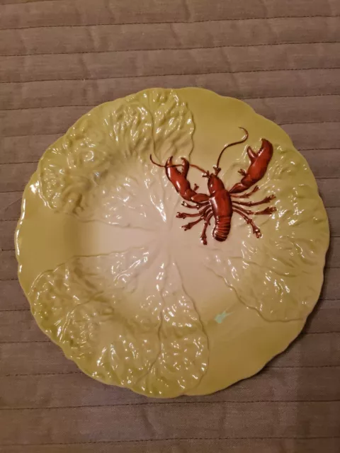 Carlton Ware Lettuce Cabbage Leaf Lobster Shallow Bowl 9 In