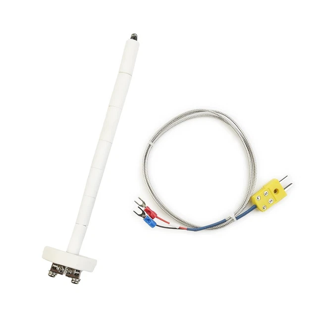 QUARKZMAN 3 Connettori Curvi Per Termocoppia Tipo K - Adattatori Alta Temperatura 220°C Con Supporti PCB, Per Sensori E Sonde
