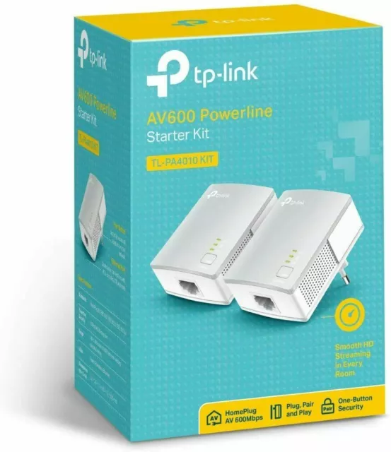 Powerline AV600 TL-PA4010 KIT TP-LINK Porta Ethernet 600Mbps Coppia router wifi