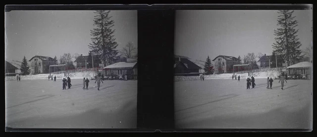France Mont Blanc Montagne NEGATIF Photo Stereo Plaque de verre VR11r5  