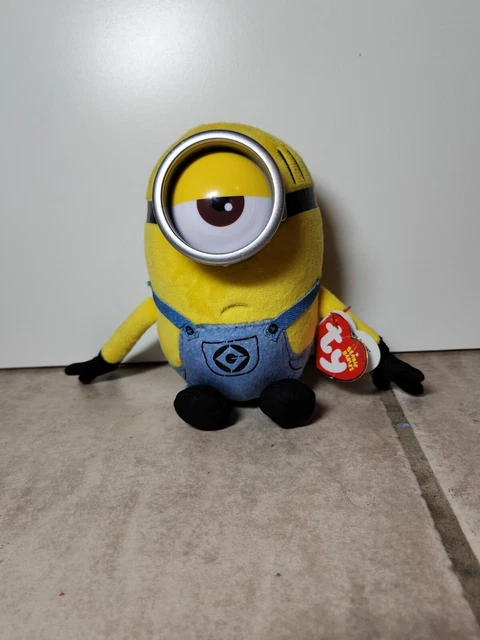 The Minions Ty Beanie Baby Babies MEL Plush Despicable Me 3 2017 Movie 7" NEW