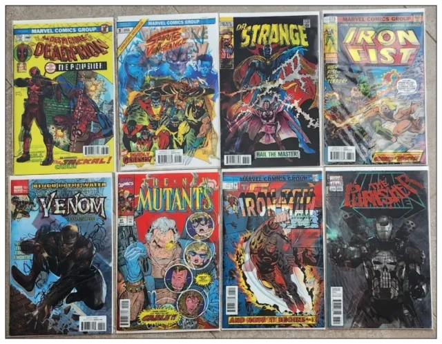 Marvel Comics Bulk Lot Lenticular Covers Iron Man, Spider-Man, Venom, Punisher