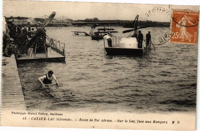 CPA CAZEAUX - LAC - Air Shooting School (192874)