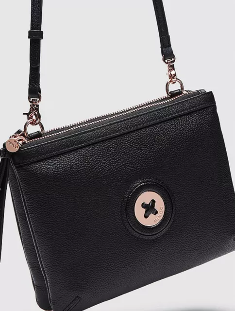 MIMCO Hand Bag Black MIM-Mazing Duo Hip Handbag Cross Body  Wallet BNWT RRP$199