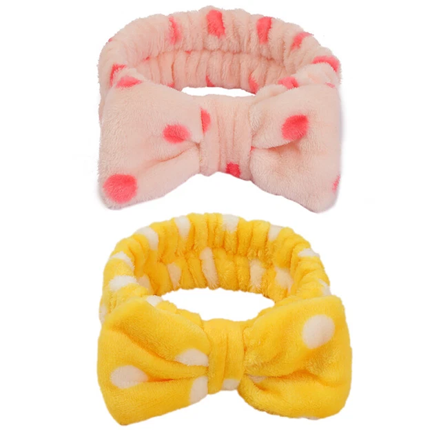 Bath Shower Makeup Wash Face Cosmetic Headband Hair Band Coral Fleece Hairban EI