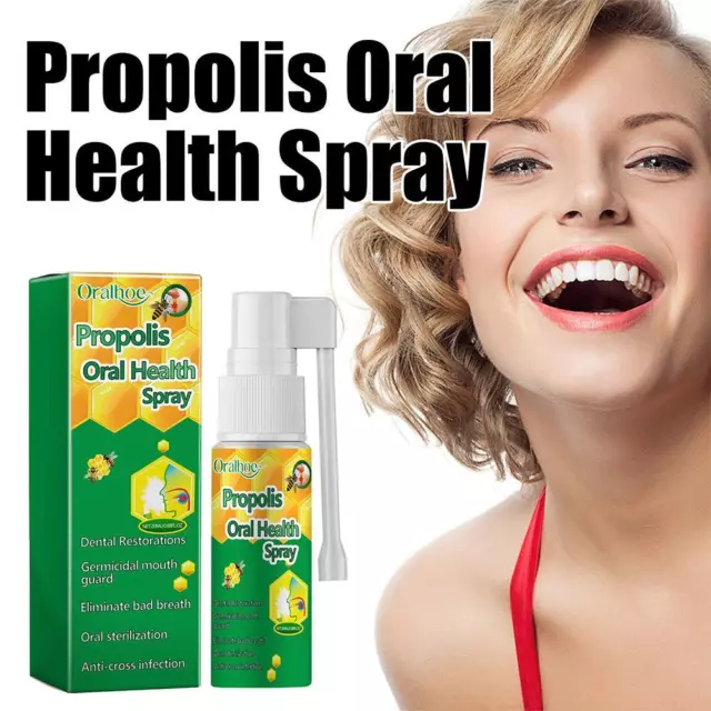 20ml Propolis Oral Spray to Clean Teeth Stains, Remove Odor and Freshen Mouth