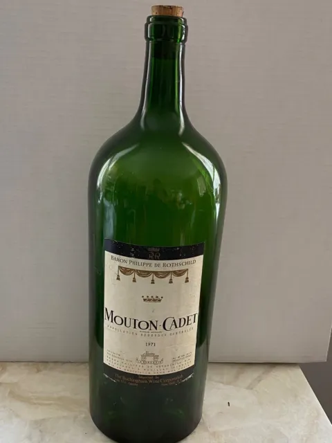 1971 MOUTON-CADET BORDEAUX BARON PHILIPPE ROTHSCHILD Empty Display Bottle Prop