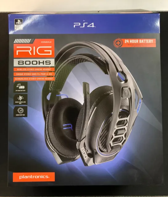 Plantronics, NACON RIG 800HS Wireless Stereo Gaming Headset PS4 PS5 PC Schwarz