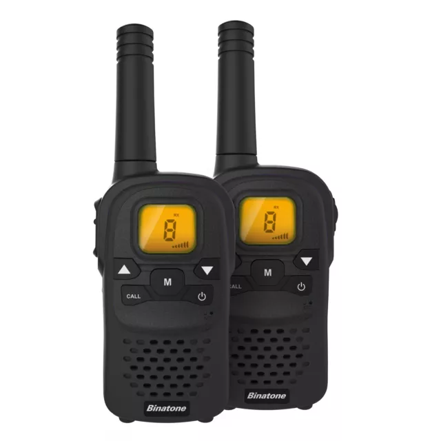 2X Walkie Talkies - BINATONE LATITUDE 70 TWO WAY RADIOS Handheld Interphone UK