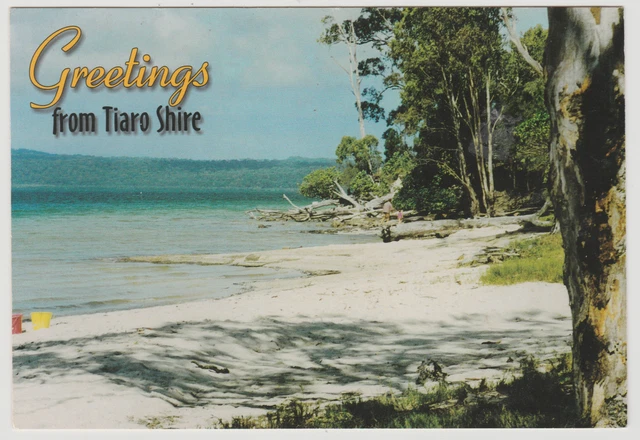 AUSTRALIA QUEENSLAND QLD Tinnanbar Beach TIARO SHIRE postcard c1980s
