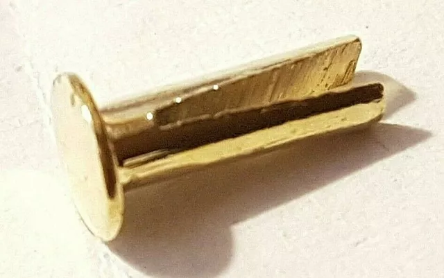 Rivetti biforcati n. 11 gamba divisa E.B per anello a D in pelletteria lunghi 10 mm POSTA GRATUITA