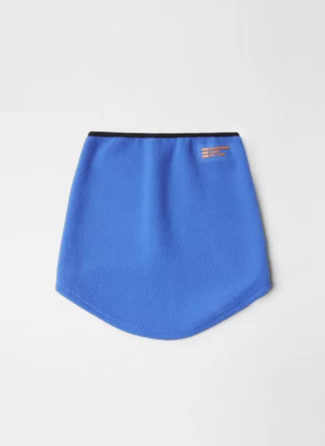 Zara Kids Blue Embossed Fleece Neck Warmer 1-5 Years/ S