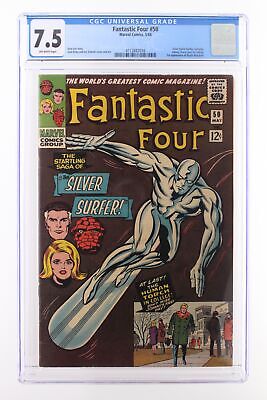 Fantastic Four #50 - Marvel 1966 CGC 7.5 Silver Surfer battles Galactus.