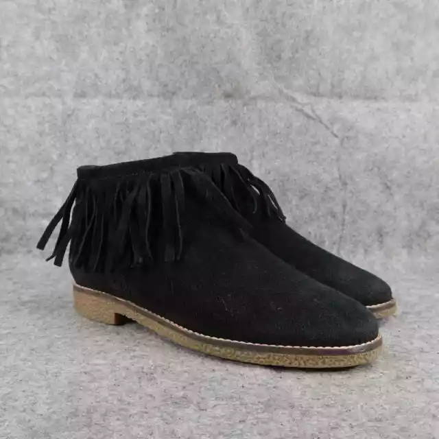 Steve Madden Shoes Womens 7 Booties Fringe Casual Fashion Leather Ankle Boot Zip