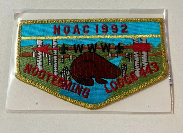 Boy Scout OA 443 Nooteeming Lodge Flap S9 1992 NOAC