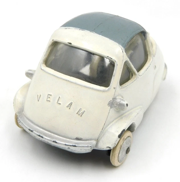 Miniature Voiture Isetta Velam Quiralu 1/43, Ancienne, Occasion - Pièce Collection Jouet Vintage