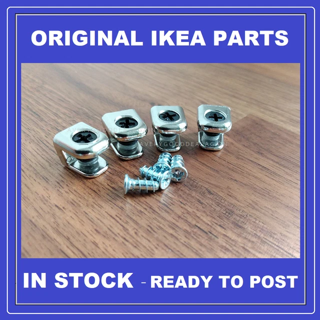 IKEA BESTA BILLY Glass Shelf Supports X4 Brackets Fixings Screws 114996