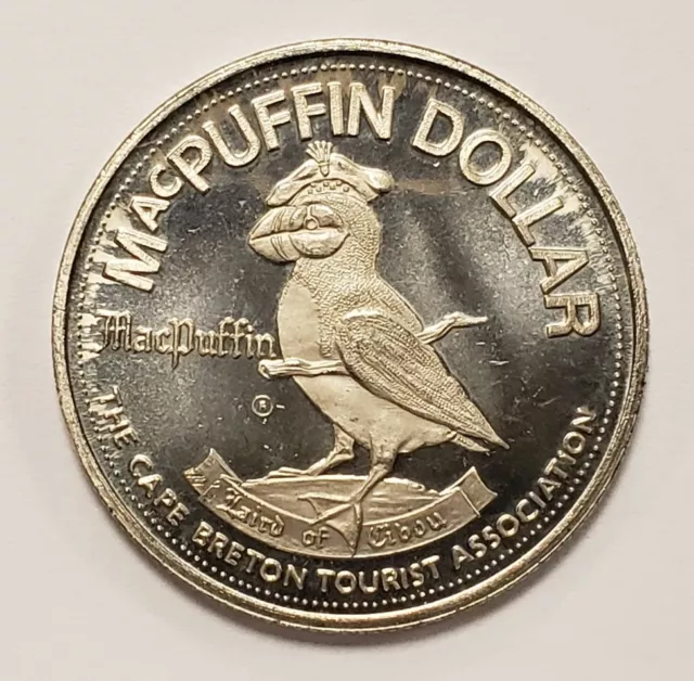 Trade Token - 1975 $1 MacPuffin Dollar - Cape Breton Nova Scotia Canada -Z3762