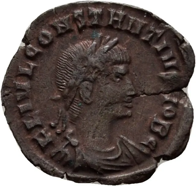 Rom Bronze Constantius II. Antiochia Follis  16 mm/ 0,8 g  Original  #SEX187