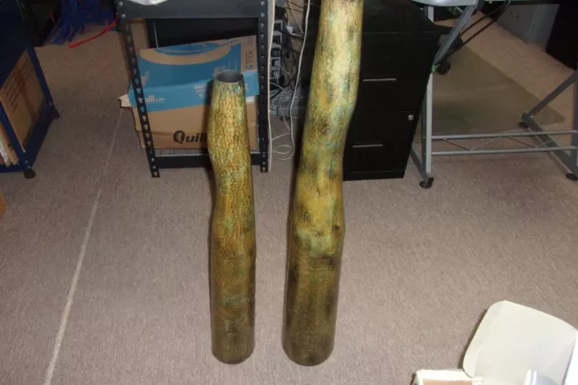 Interlude Home Modern Large Tin Vase Made In India Set Of 2