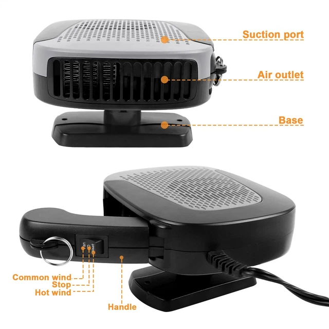 Ventilator met verwarming 150W | - Ruit ontdooier Ventilator met verwarming 150W | - Ruit ontdooier
