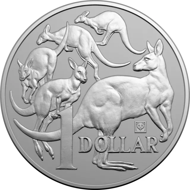 2019 $1 Mob Of Roos - Panda Privy 1oz Silver Coin - with capsule only