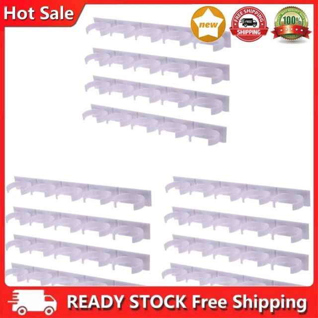 Adhesive Gripper Clips Portable Wall Mount Jars Holder Kitchen Supplies (4pcs)