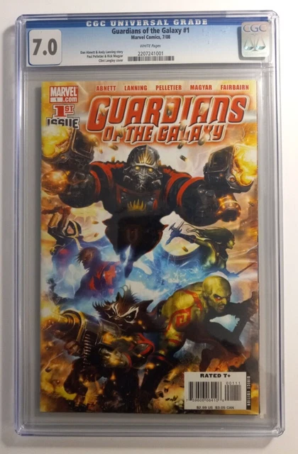 GUARDIANS OF THE GALAXY #1 (Marvel 2008) CGC 7.0 - 1st New Starlord Team Origin!