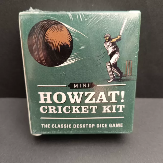 Mini Howzat! Cricket Kit -The Classic Desktop Dice Game Running Press New Sealed