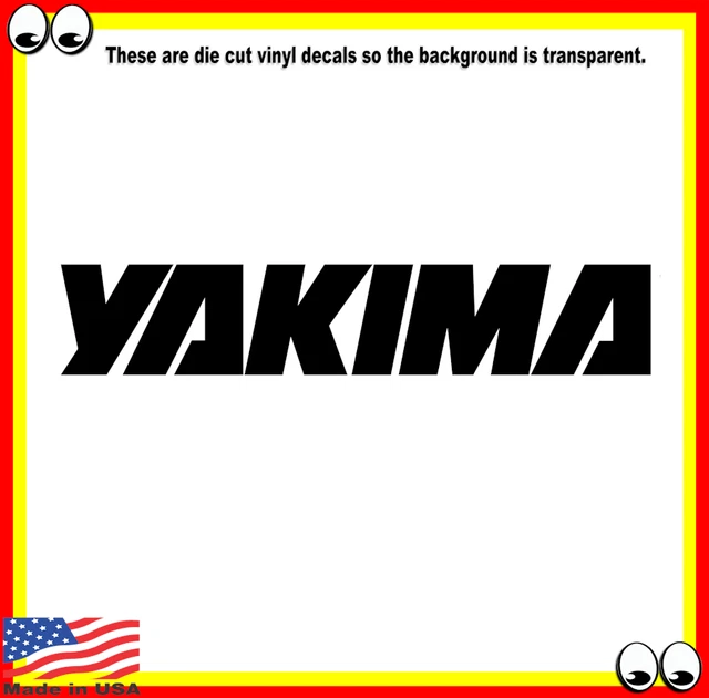 Yakima Roof Rack Fairing Decal Sticker - Vinyl, Glossy Black, Self-Adhesive, Universal Fit