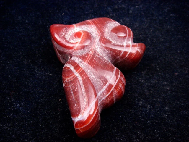 Old Nephrite Jade Stone Carved HongShan Culture Dragon w/ Cicada Back #10162305