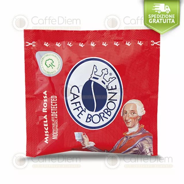 Borbone Caffè Cartone 300 Cialde Carta XP 38mm RED ROSSA ROSSO - ORIGINALE 2