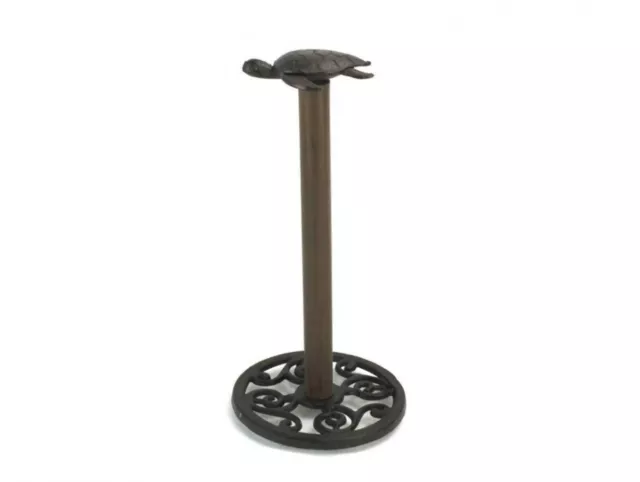 Cast Iron Sea Turtle Extra Toilet Paper Stand 13"