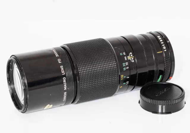 Objectif Canon Macro Lens FD 200mm f/4  - bon état