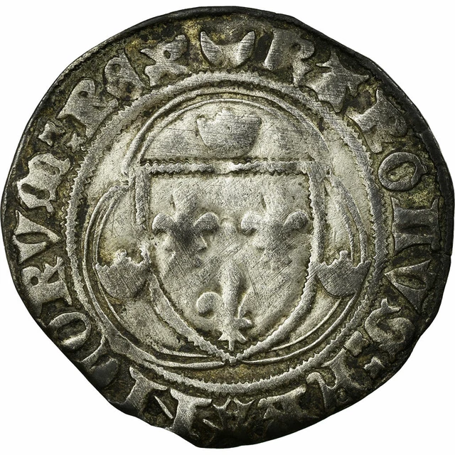 [#56688] Coin, France, Blanc à la couronne, Châlons-Sur-Marne, VF, Sil, ver