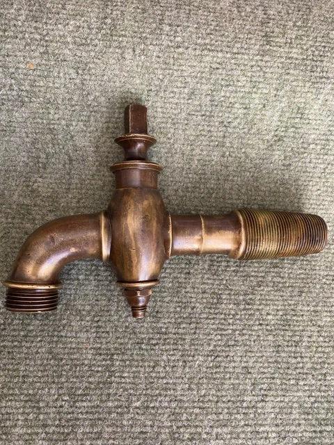 Ancien Robinet En Laiton, Style Tonneau, Déco Rétro Industriel