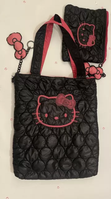 hello kitty sac vernis matelassé gris