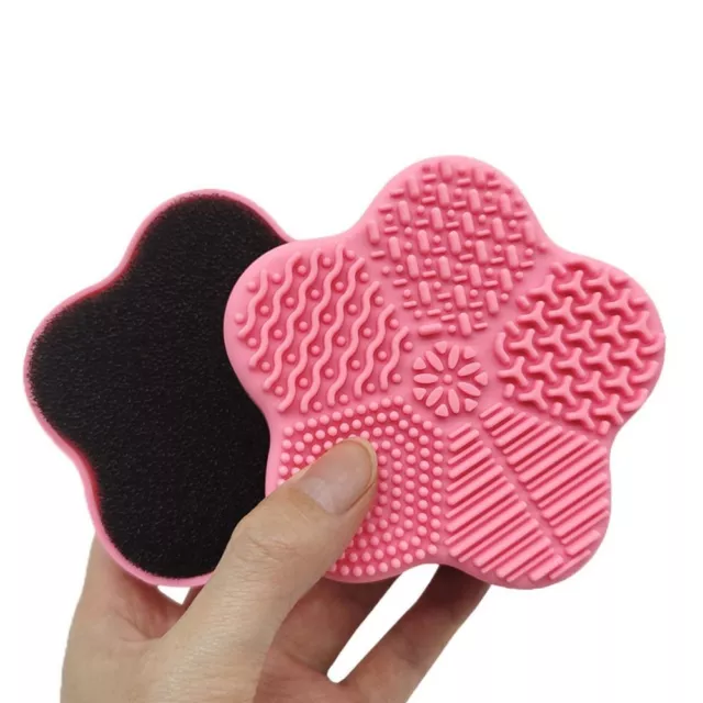 Board Cosmetic Brush Cleaning Mat Powder Puff  Cleaning Makeup Brush Cleaner