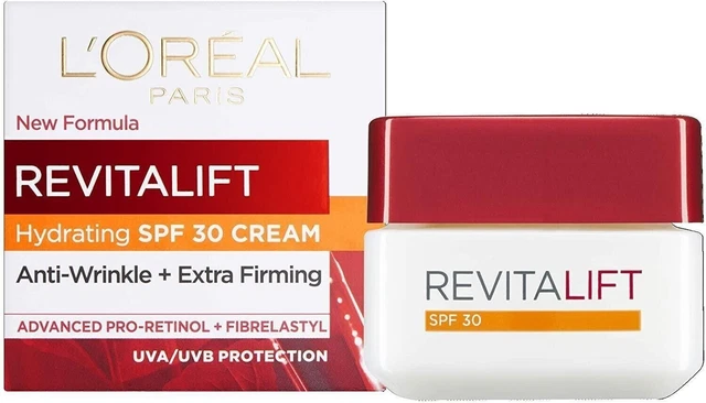 L'Oreal Paris Revitalift Day Cream Anti-Wrinkle Moisturiser Hydrate SPF 30, 50Ml