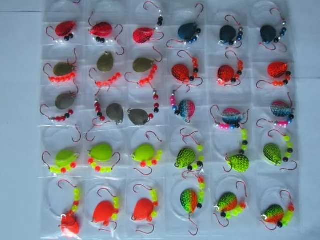 30 Spinner Rigs Leech Minnow Crawler Harness Walleye, Bass, Pike Size 3 Colorado