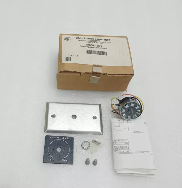 Gai Tronics 12506-001 Remote Volume Control Speaker Kit (EXPEDITE )
