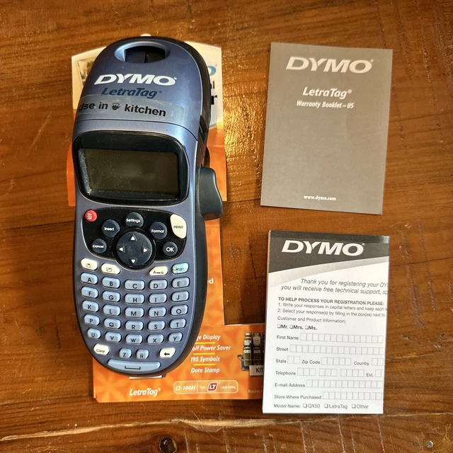 DYMO LETRATAG LT100H Handheld Label Maker for Office or Home 1749027