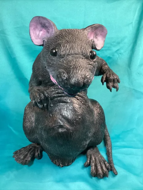 Large 13” High - Standing Rat - Soft Rubber - Very Nice Condition