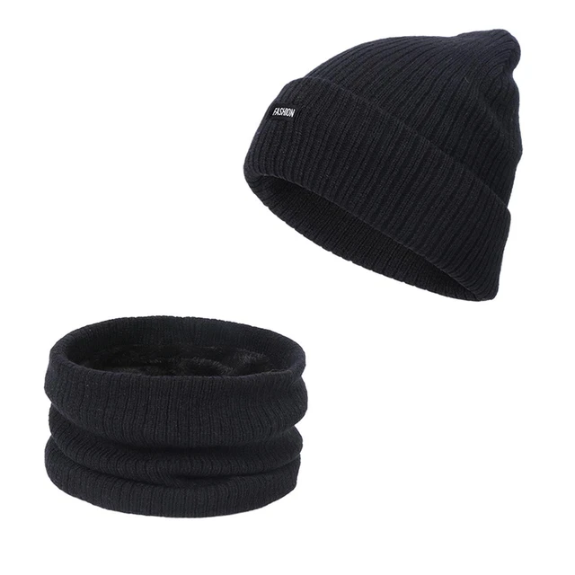 Adult Knit Beanie Warm Winter Slouchy Caps Baggy Ribbed Caps Thermal for Men