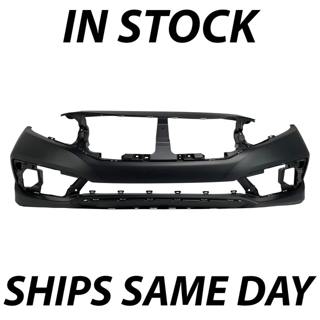 BUMPER FACE BAR Grilles Front Gloss Black for 2017-2021 Honda Civic