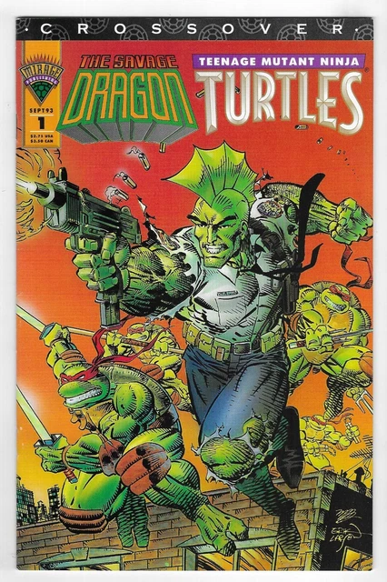Savage Dragon vs Teenage Mutant Ninja Turtles Crossover 1 MIRAGE COMIC BOOK 1993